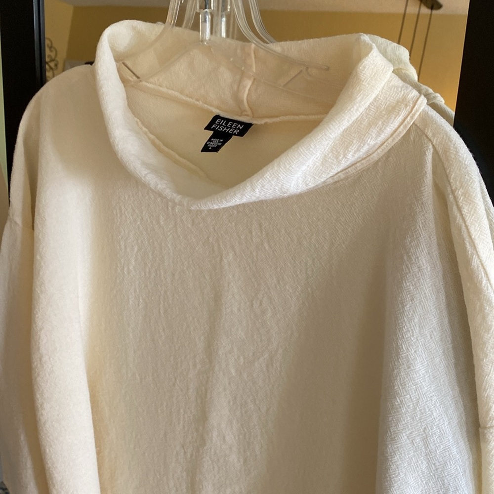 EILEEN FISHER 190% wool Lana oversized shirt - Picture 5 of 12